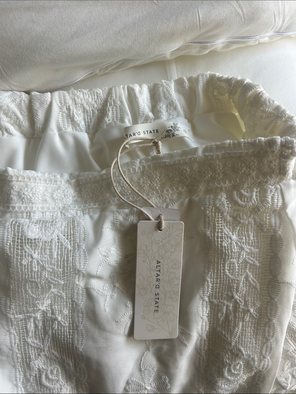 Altar'd State White Lace Tiered Maxi Skirt - Picture 2 of 2